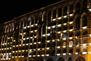 İnanılmaz ve güzel Bakü. Seyahat ve tatil konsepti.