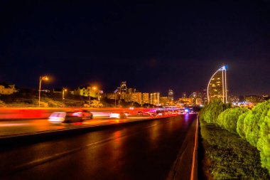 İnanılmaz ve güzel Bakü. Seyahat ve tatil konsepti.