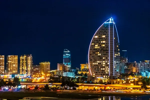 İnanılmaz ve güzel Bakü. Seyahat ve tatil konsepti.