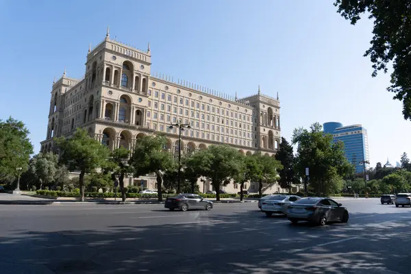 Bakü, Azerbaycan. Seyahat ve tatil konsepti.