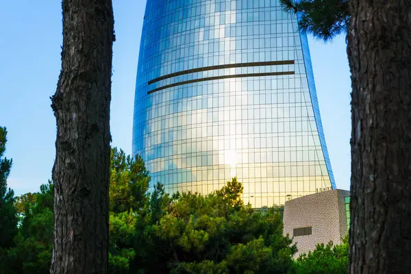 Alev Kulelerinin Manzarası. Bakü, Azerbaycan