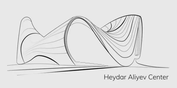 Heydar Aliyev Center sanat illüstrasyonu