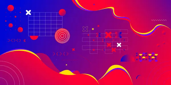 Renkli tasarım arkaplan vektörü çizimi