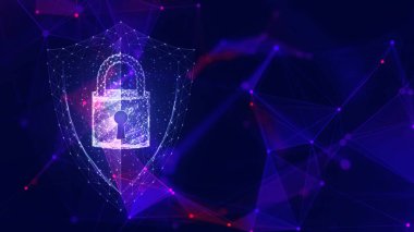 Siber güvenlik kavramı. karışık ortam