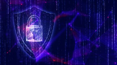 Parlak çizgiler, noktalar ve çizgilerle soyut arkaplan