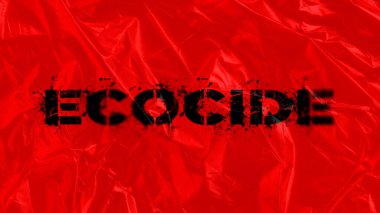 Beyaz arkaplanda kırmızı çatlak sözcük