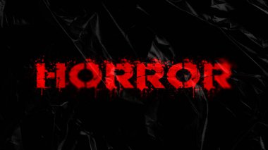 Siyah arkaplan üzerindeki korkutucu metin.