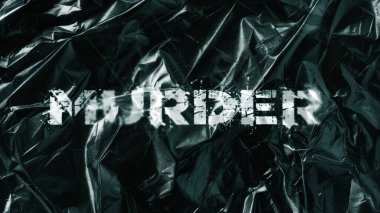 Suç kavramı: buruşmuş kağıtta siyah kelime