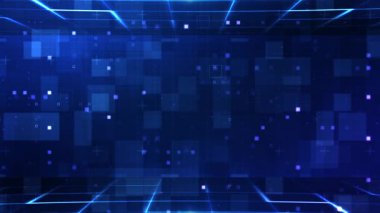 Soyut mavi fütüristik teknolojik altyapı