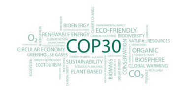 COP30 konsept vektör çizimi