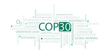 COP30 konsept vektör çizimi