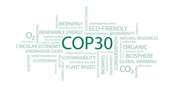 COP30 konsept vektör çizimi