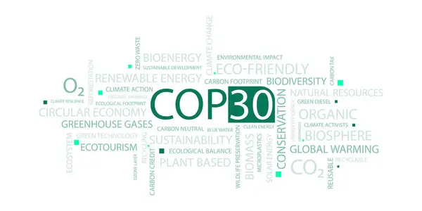COP30 konsept vektör çizimi