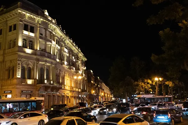 Seyahat ve tatil konsepti. Bakü, Azerbaycan.