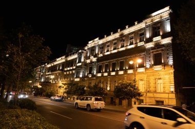 Seyahat ve tatil konsepti. Bakü, Azerbaycan.