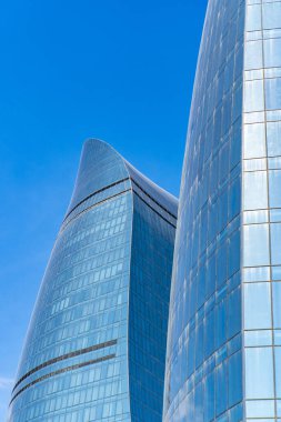 Seyahat ve tatil konsepti. Bakü, Azerbaycan.