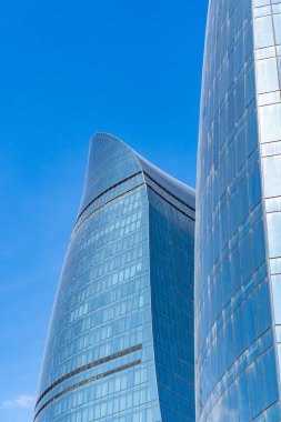 Seyahat ve tatil konsepti. Bakü, Azerbaycan.