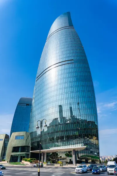 Seyahat ve tatil konsepti. Bakü, Azerbaycan.