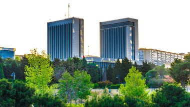 Azerbaycan Cumhuriyeti Milli Majlis olarak da bilinen Ulusal Meclis 'in idari binası..