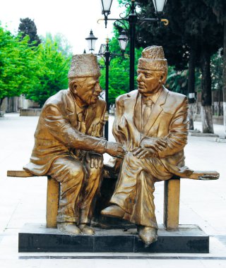 Lankaran şehrindeki heykel, Azerbaycan