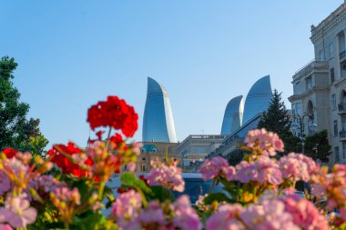 Bakü 'deki inanılmaz şehir manzarası