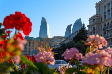 Bakü 'deki inanılmaz şehir manzarası
