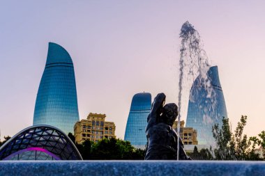 Bakü 'deki inanılmaz şehir manzarası