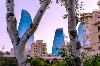 Bakü 'deki inanılmaz şehir manzarası