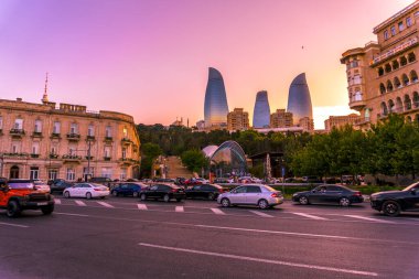 Bakü 'deki inanılmaz şehir manzarası