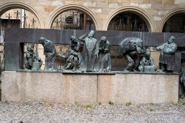 Bakü, Azerbaycan 'da eski bir kasaba. Tatil ve seyahat konsepti.