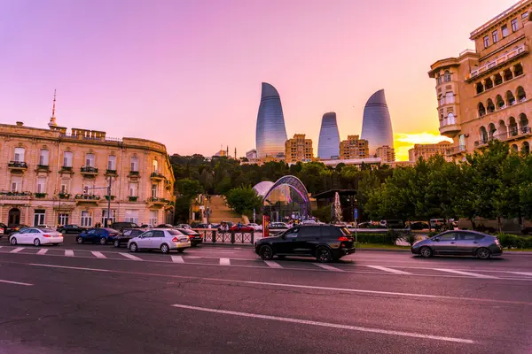 Bakü 'deki inanılmaz şehir manzarası