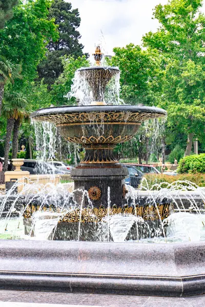 Bakü, Azerbaycan 'da manzara çeşmesi.