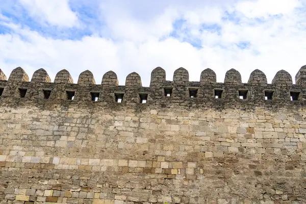Bakü, Azerbaycan 'da eski bir kasaba. Tatil ve seyahat konsepti.