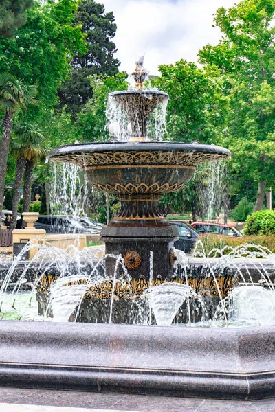 Bakü, Azerbaycan 'da manzara çeşmesi.