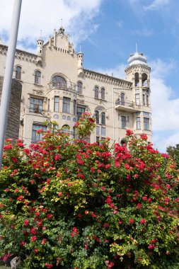 Odessa adasındaki eski şatonun manzarası