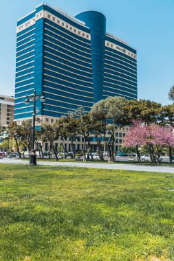 Bakü, Azerbaycan 'da şehir manzarası.
