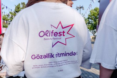 Bakü Bulvarı 'nda Olifest Güzellik Festivali. Bakü, Azerbaycan. 8 Haziran 2025.