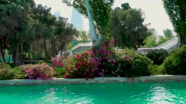 Bakü Bulvarı 'nı ziyaret ediyorum. Tatil boyunca inanılmaz manzara görüntüsü..