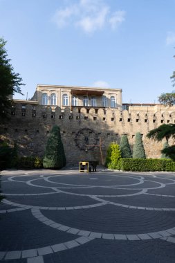 Bakü 'ye seyahat ve tatil konsepti