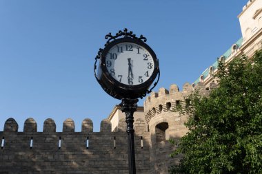 Bakü 'ye seyahat ve tatil konsepti