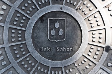 Bakü 'ye seyahat ve tatil konsepti