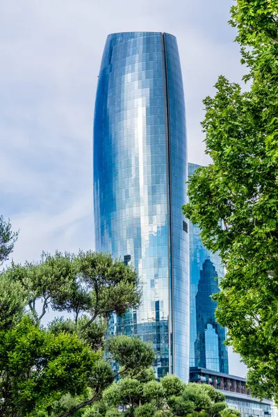 Bakü şehri, seyahat ve tatil konsepti.