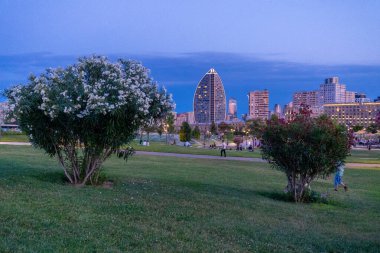 Seyahat ve konukseverlik kavramı. Bakü şehri, Azerbaycan