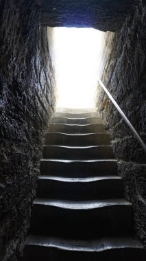 Bakü şehrindeki Bakü Kulesi 'nin içinde, Azerbaycan.