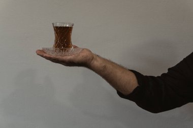 Rahatlatıcı, siyah çay. Yiyecek ve içecek konsepti.