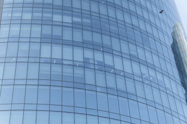 Fotoğraf kentsel alanda ele geçirildi. Bakü, Azerbaycan.