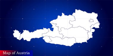 Avusturya 'nın resimli dijital haritası