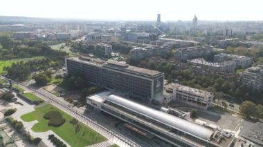 Belgrad, Sırbistan. 15 Ekim 2024. Yugoslavya Oteli, Belgrad 'daki ünlü bina. Kapalı ve yıkım için planlanmış