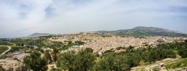 Panorama of Fes overlooking from the south  clipart
