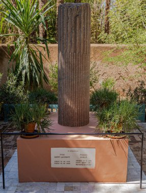 Memorial to Founders of Jardin Majorelle clipart